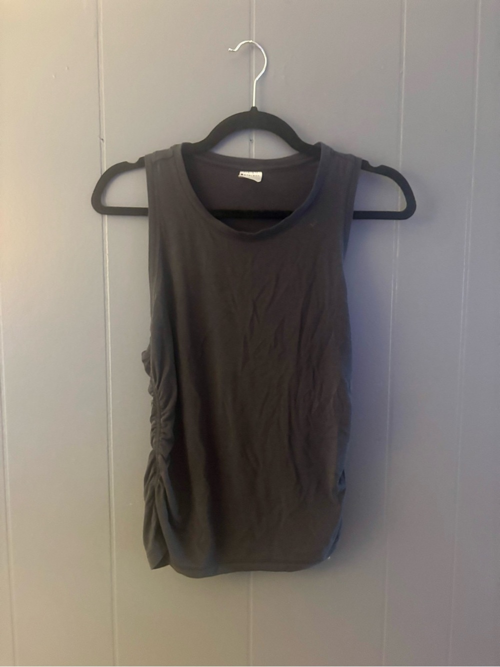 Athleta Sleeveless Side-Ruched Tank Top - Black